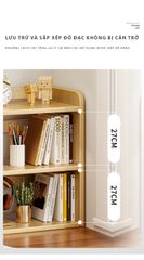 Kệ sách đa năng 3 tầng màu Vân gỗ - Trắng GA37B