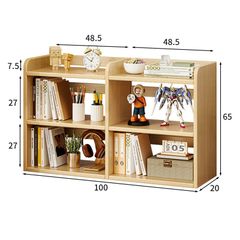 Kệ sách đa năng 3 tầng màu Vân gỗ - Trắng GA37B