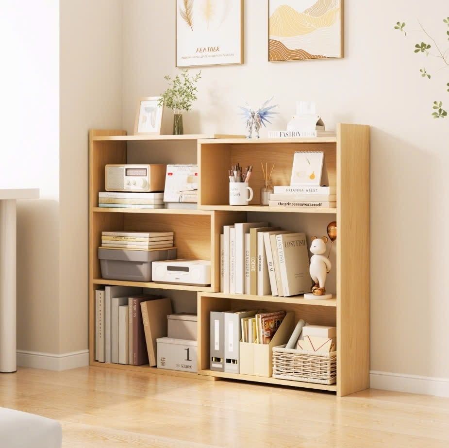 Kệ sách thông minh đơn giản IGA Màu trắng - Vân gỗ GP209