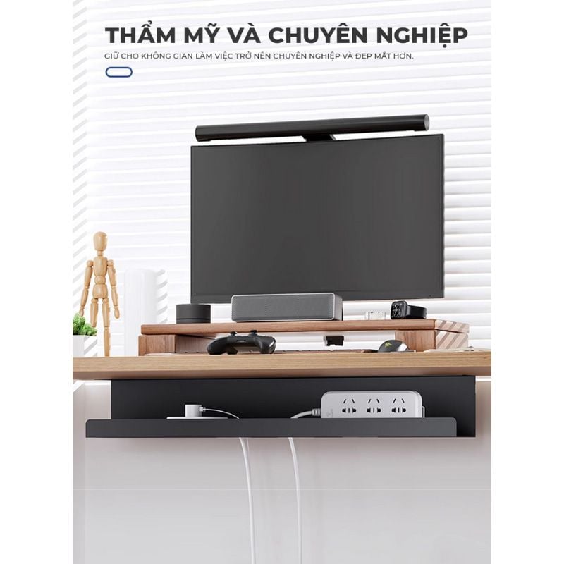 Khay đi dây điện gầm bàn làm việc nhỏ gọn - GM176