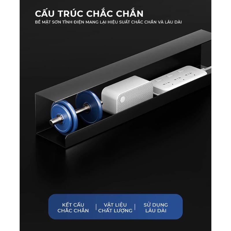 Khay đi dây điện gầm bàn làm việc nhỏ gọn - GM176