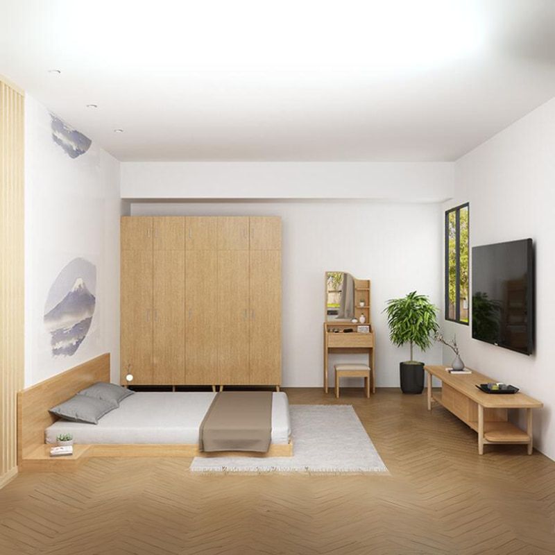 Giường bệt kiểu Nhật trắng 1m8x2m GP265