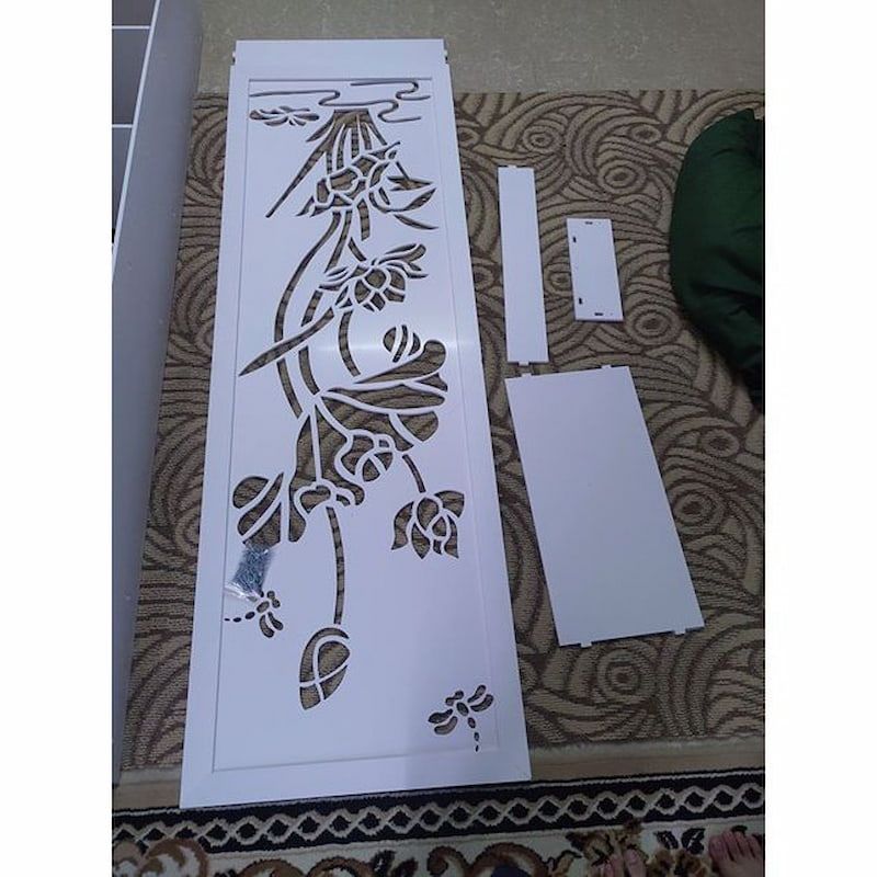 Kệ liền vách ngăn bình phong hoa sen - KLV