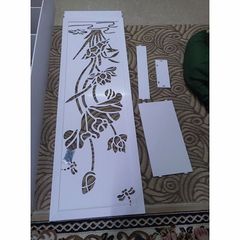 Kệ liền vách ngăn bình phong hoa sen - KLV