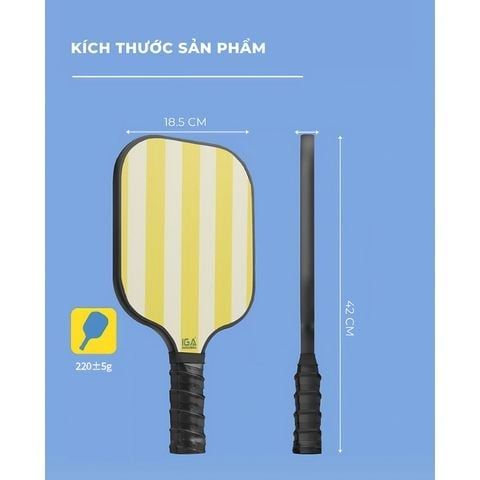 Vợt pickleball vàng viền trắng hiện đại - PK01A.1