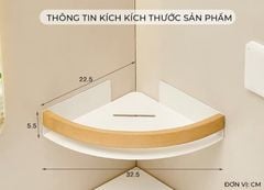 Kệ góc nhà tắm dán tường nhỏ gọn, chắc chắn - GM201