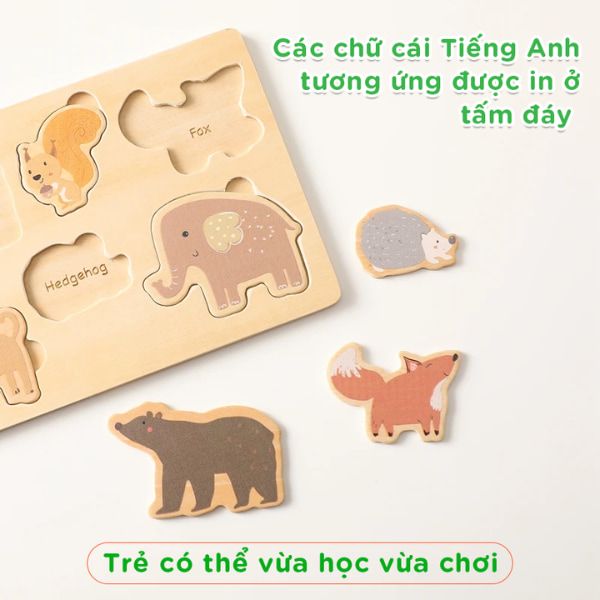 Bảng đồ chơi nhận biết động vật thông minh cho bé TOY08