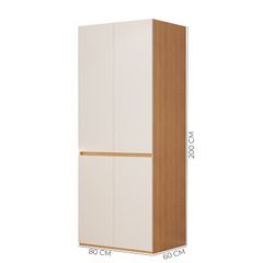 Tủ quần áo đơn vân gỗ trắng GP353