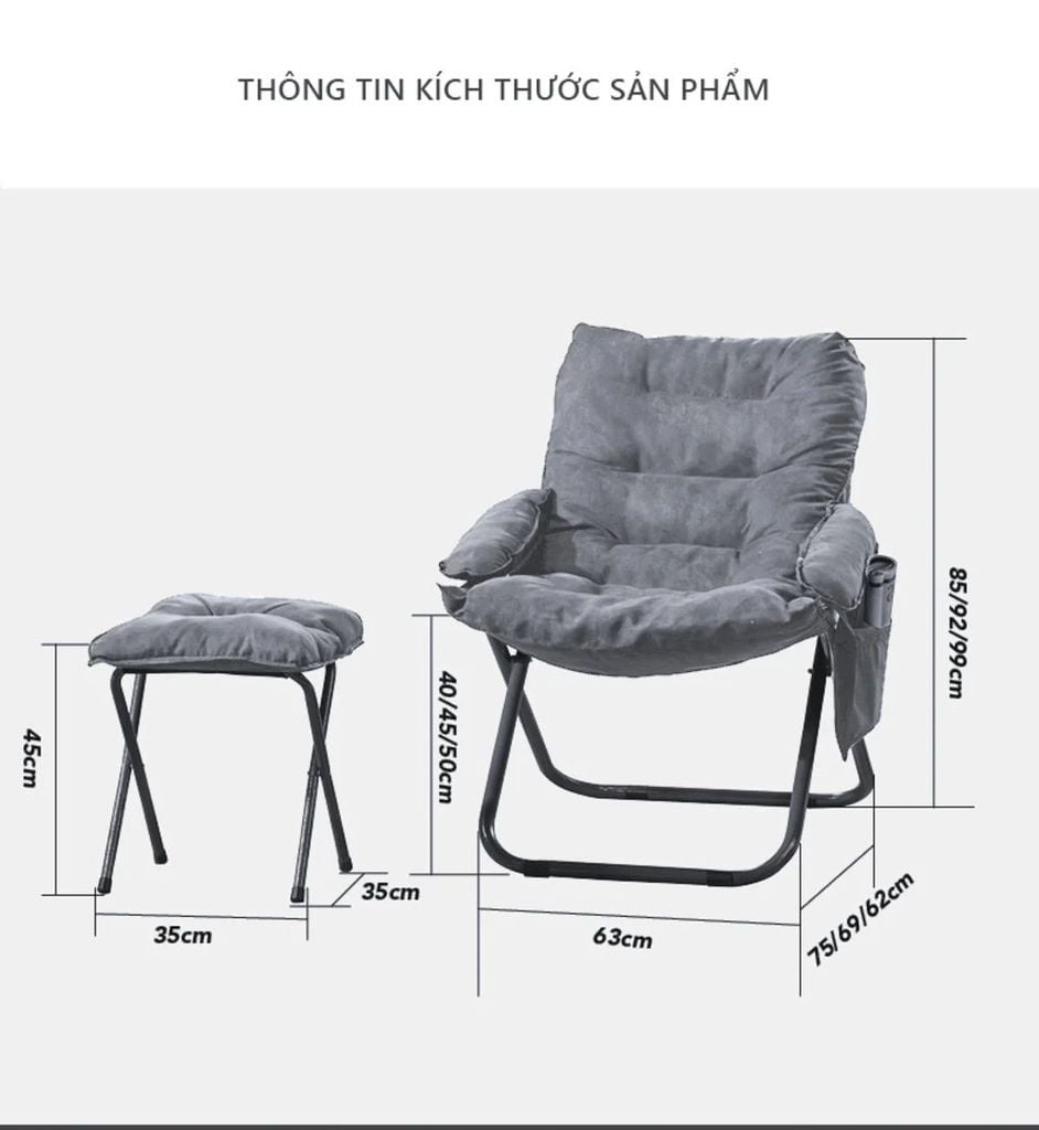 Ghế sofa thư giãn gấp gọn - GN65
