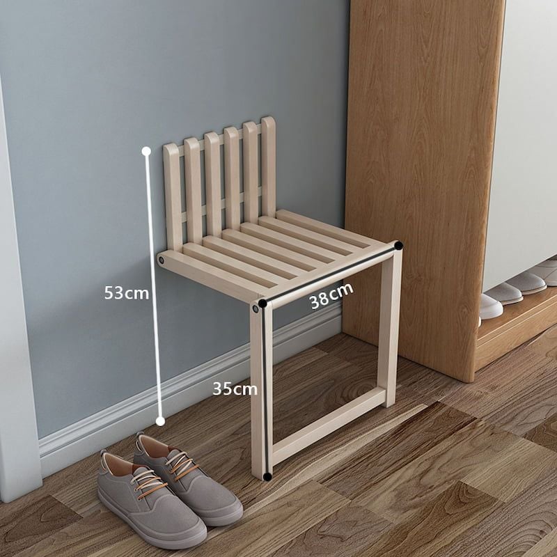 Ghế Gỗ Cao Su Xếp Gọn Treo Tường - GN69