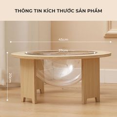 Ổ mèo D37 nhỏ gọn, dễ dàng tháo rời vệ sinh - GU4