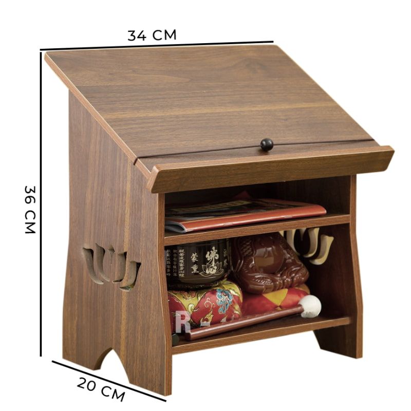 Bàn tụng kinh màu óc chó chắc chắn, bền bỉ - GP270.06