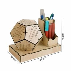 Lịch gỗ đa diện để bàn - TOY27