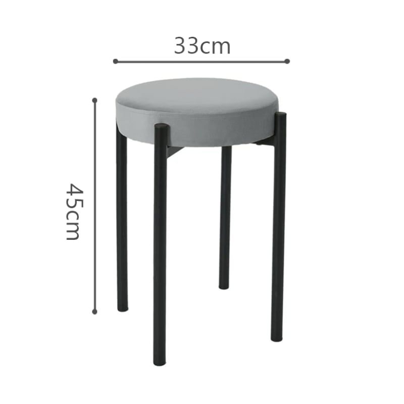 Ghế đôn tròn chân sắt GM78