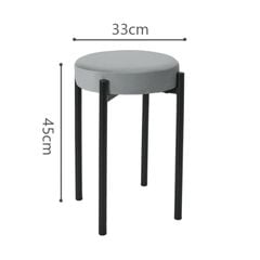 Ghế đôn tròn chân sắt GM78