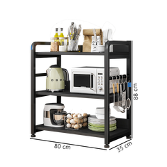 [Giảm giá 60%] Kệ nhà bếp 5 tầng trắng vân gỗ - GM174