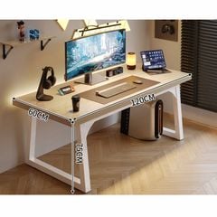 Bàn làm việc gỗ khung chân sắt cao cấp, sang trọng - GM121