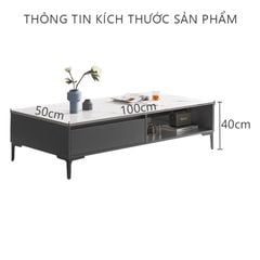 Bàn trà sofa mặt vân đá GP296
