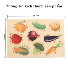 Bảng bận rộn nhận biết rau củ cho bé TOY09