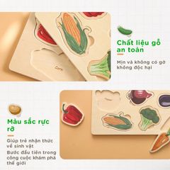 Bảng bận rộn nhận biết rau củ cho bé TOY09