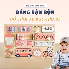 Bảng bận rộn tích hợp 12 món đồ chơi cho bé - TOY01