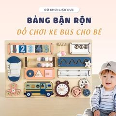 Bảng bận rộn tích hợp 12 món đồ chơi cho bé - TOY01