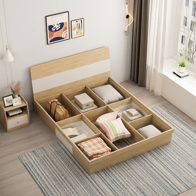 Giường ngủ hiện đại có ngăn kéo 2 bên - GP244
