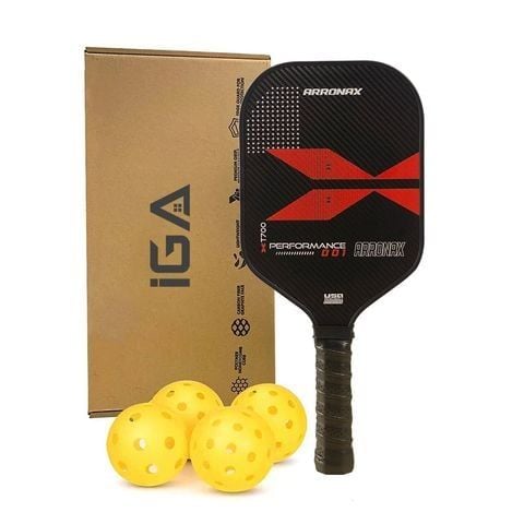 Vợt pickleball họa tiết đỏ cao cấp, chất lượng cao - PK02.1