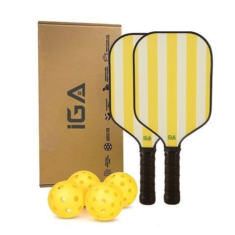 Vợt pickleball vàng viền trắng hiện đại - PK01A.1