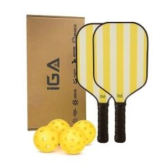 Vợt pickleball vàng viền trắng hiện đại - PK01A.1