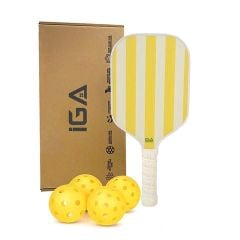 Vợt pickleball vàng viền trắng hiện đại - PK01A.1