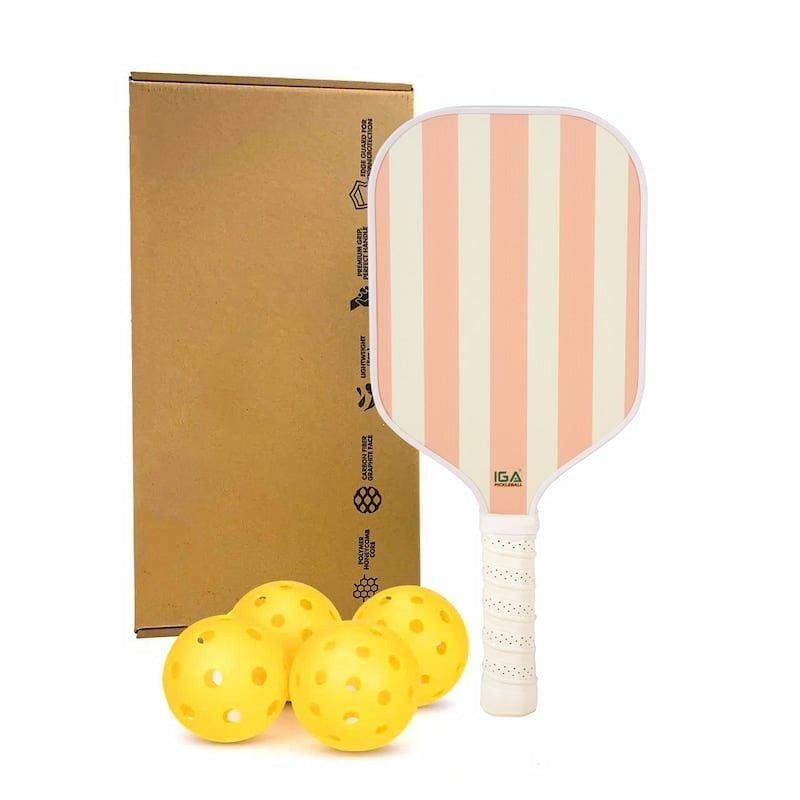 Vợt pickleball cam viền trắng hiện đại - PK01A.2