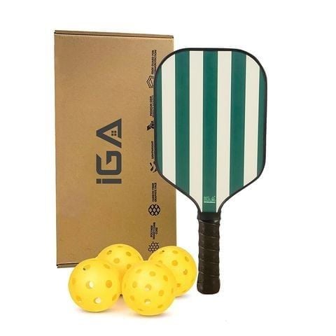 Vợt pickleball xanh sọc viền đen hiện đại - PK01B.3