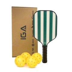 Vợt pickleball xanh sọc viền đen hiện đại - PK01B.3