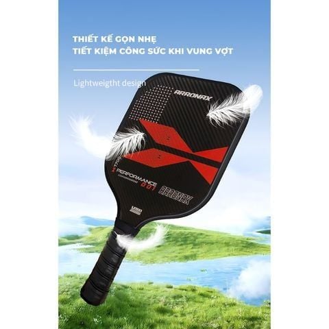 Vợt pickleball họa tiết đỏ cao cấp, chất lượng cao - PK02.1