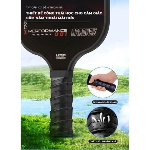 Vợt pickleball họa tiết đỏ cao cấp, chất lượng cao - PK02.1