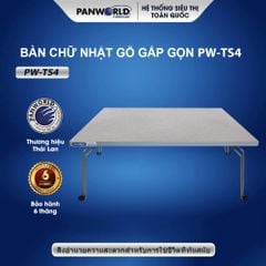 BÀN CHỮ NHẬT GỖ GẤP GỌN NGỒI BỆT PANWORLD PW-TS4