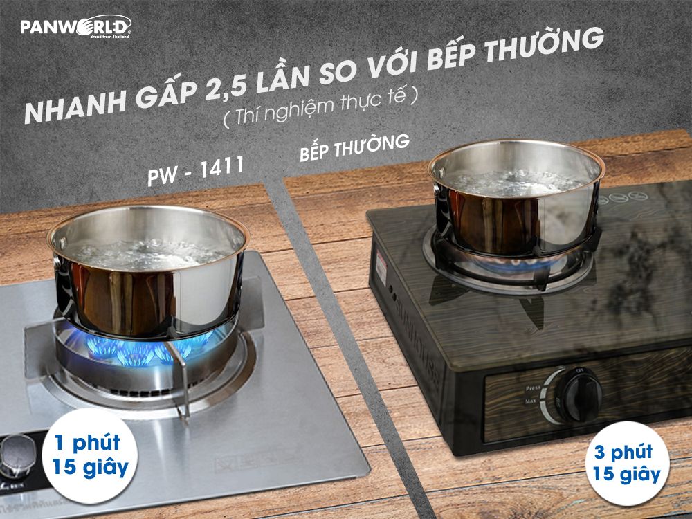 Bếp Gas Âm Panworld PW-1411