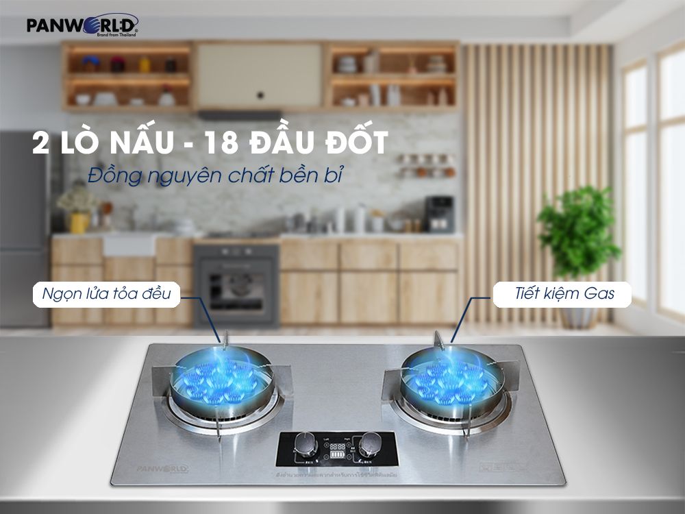 Bếp Gas Âm Hẹn Giờ Panworld PW-1422