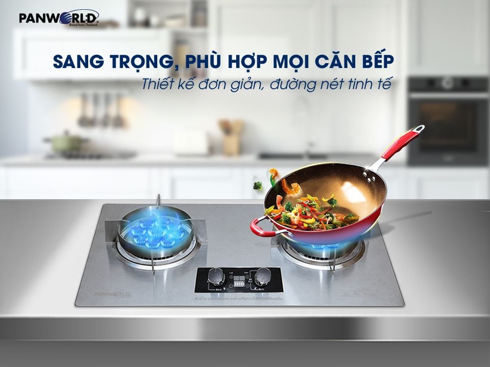Bếp Gas Âm Hẹn Giờ Panworld PW-1422