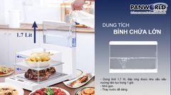 Máy Hấp Điện Gấp Gọn Panworld PW-2322 Bảng Điều Khiển Cơ