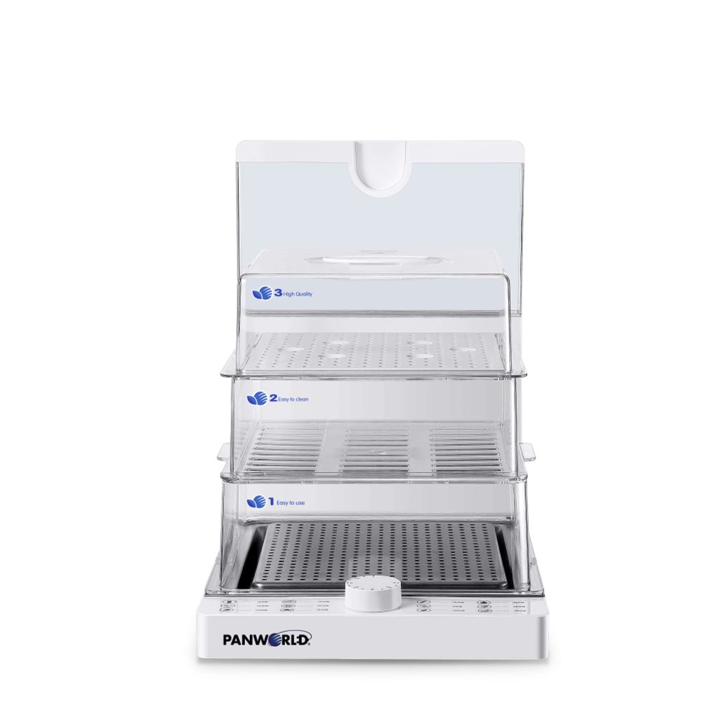 Máy Hấp Điện Gấp Gọn Panworld PW-2322 Bảng Điều Khiển Cơ