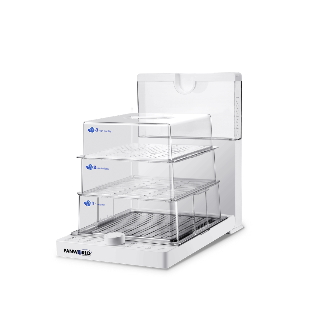 Máy Hấp Điện Gấp Gọn Panworld PW-2311 Bảng Điều Khiển Cơ