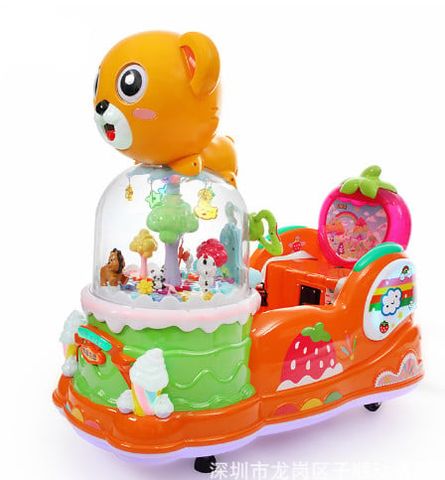 Máy nhún gấu cam