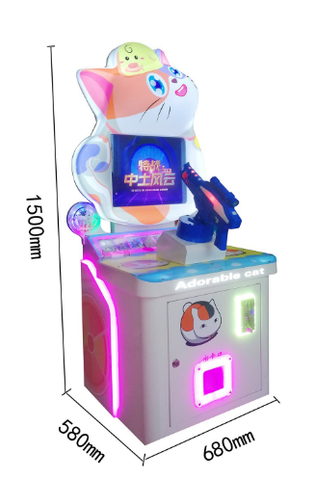 Máy game bắn súng đơn mèo trắng