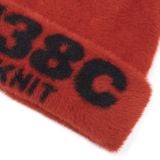  BURNING LOVE KNIT FUZZY BEANIE 