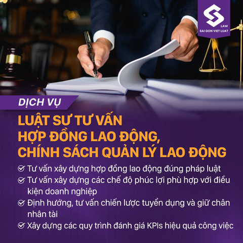  Dịch vụ luật sư tư vấn Hợp đồng lao động, Chính sách quản lý lao động 