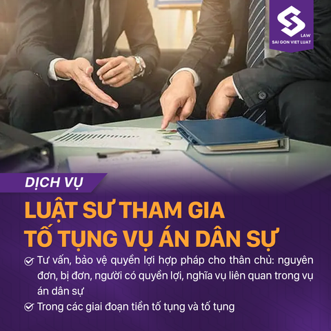  Dịch vụ luật sư tham gia tố tụng Vụ án dân sự 