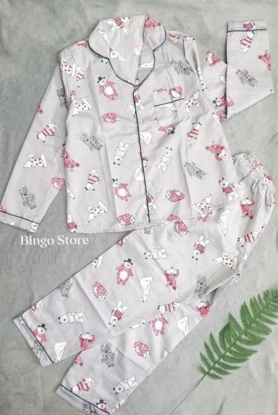  [PVND] Bộ Pijama họa tiết dễ thưong 