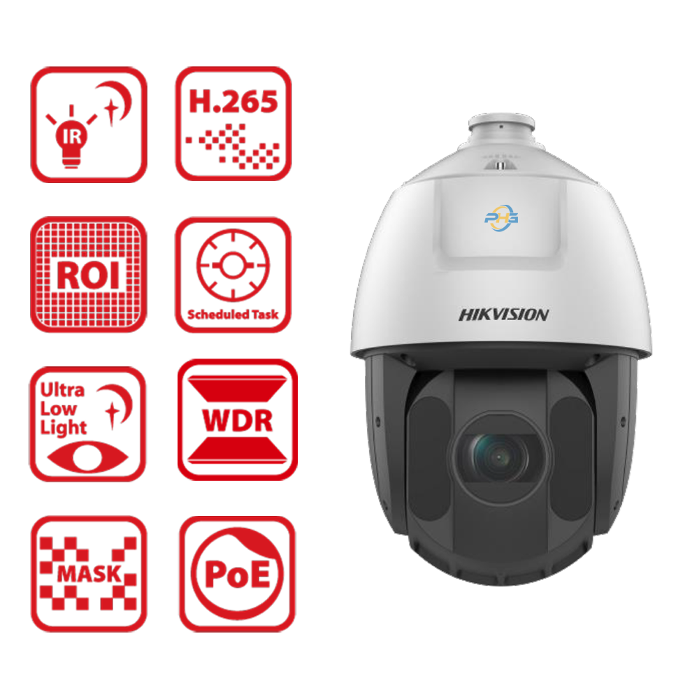  Camera HIKVISION DS-2DE5425IW-AE(T5) | Kết nối dây | IP | 4 MP | Trong nhà hoặc ngoài trời 